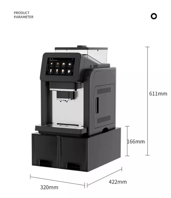 ⁦ماكينة إسبريسو أوتوماتيكية Mcilpoog WS817-Plus مع جهاز إزباد الحليب⁩ - الصورة ⁦3⁩